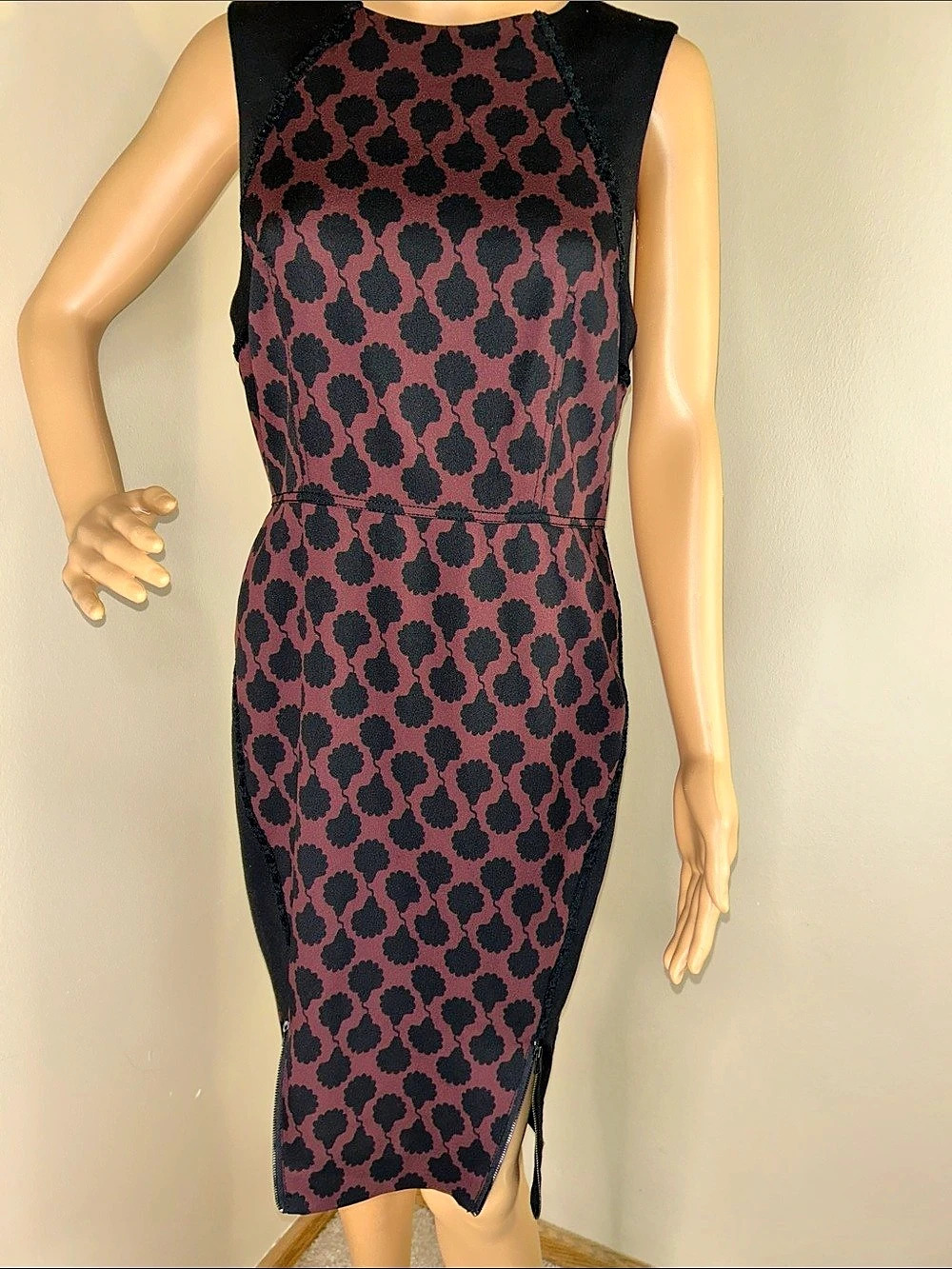 Rachel Roy Animal Print Midi Dress Size 10 Like New